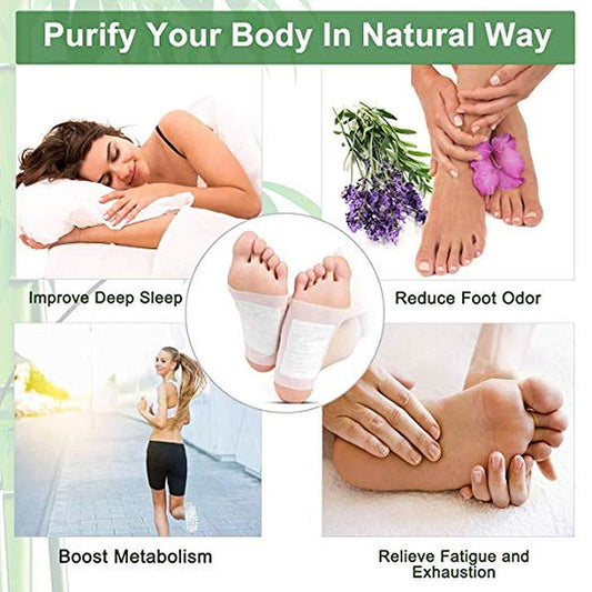 Foot Pads - Detox Foot Patches (Pack of 10 Pcs)|Vyra PureStep Detox Patches